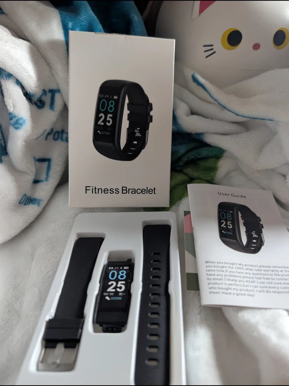 Black Fitness Bracelet Smart Activity Tracker